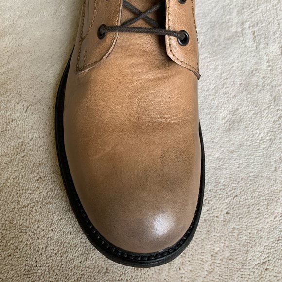 Italian Hand-Made BOEMOS ‘Timberland’ BURNISHED LEATHER Ankle BOOTS Sz 8.5-9 US - Picture 8 of 14